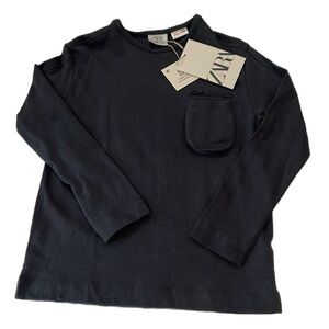NWT⭐️ Zara Boys long sleeve t-shirt with snaps size 4/5